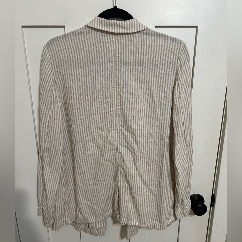 Stripe Open Front Linen Blend Blazer
Caslon Size Medium - Picture 5 of 9